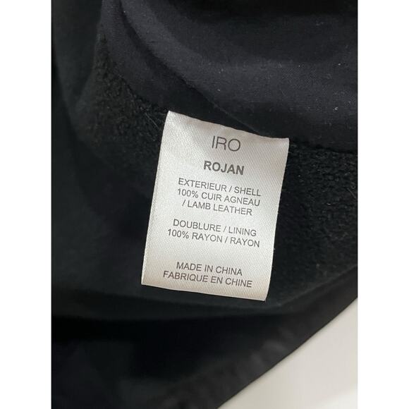 IRO Rojan Brown Biker Leather Jacket - Picture 4 of 16